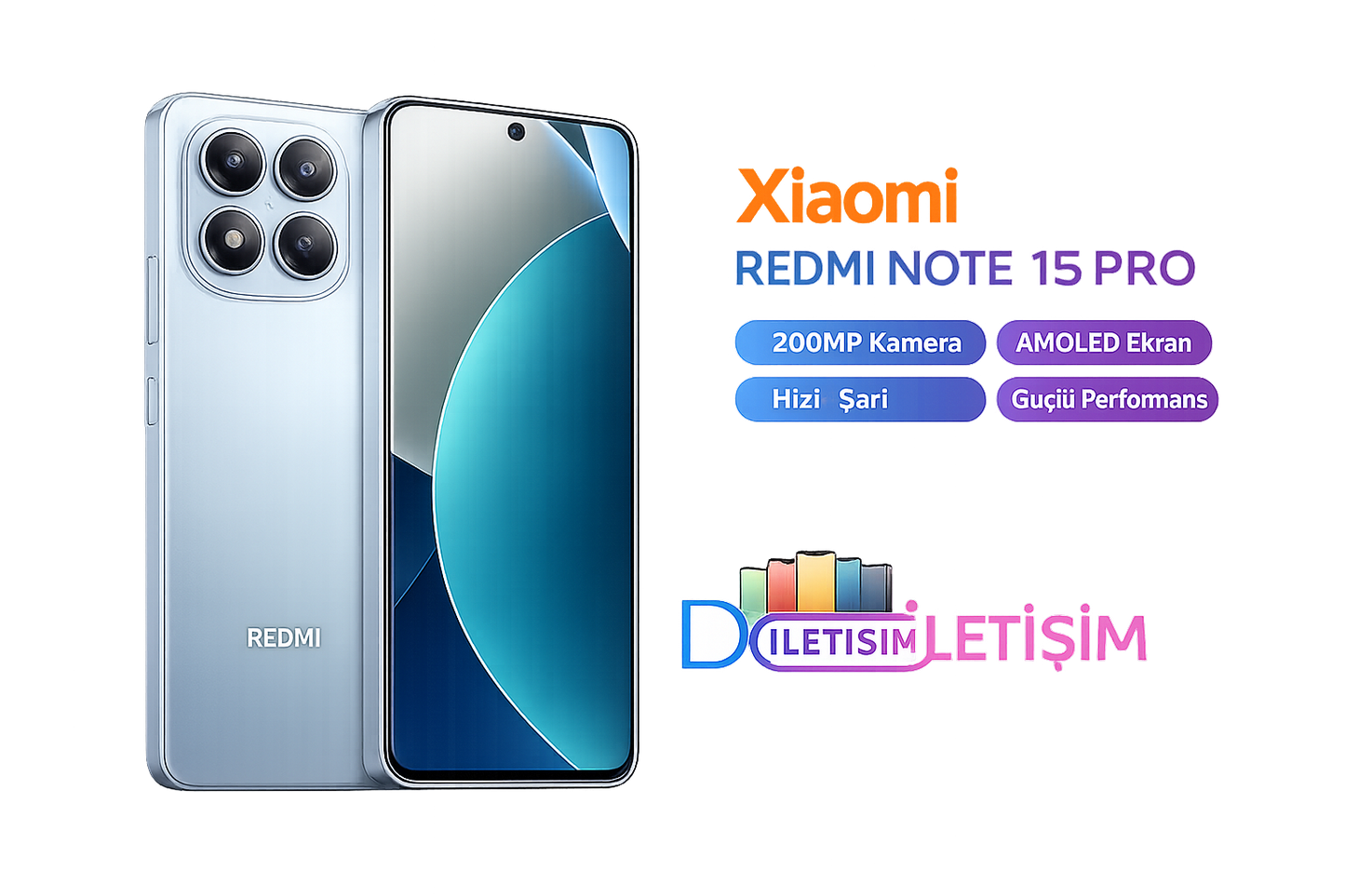 Xiaomi Redmi Note 15 Pro Akıllı Telefon – AMOLED Ekran, Güçlü Performans, Yüksek Kamera Kalitesi