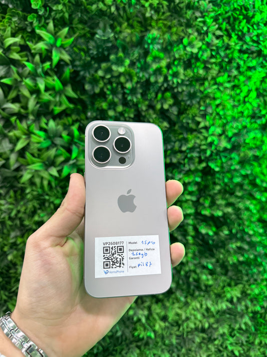 iPhone 15 Pro 256 GB Natural Titanyum – İkinci El