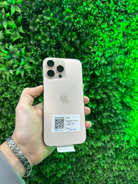 iPhone 16 Pro Max 256 GB Çöl Titanyum – İkinci el