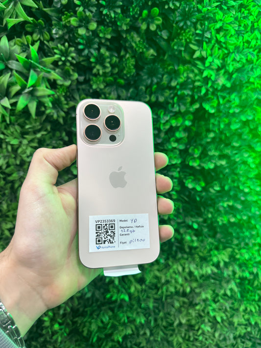 iPhone 16 Pro 128 GB Çöl Titanyum – İkinci el
