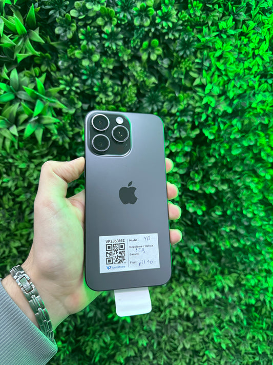 iPhone 15 Pro Max 1 TB Siyah – İkinci el