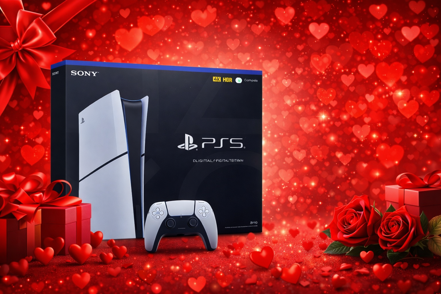 Sony PlayStation 5 Digital Edition 1TB – Tek Kol | Sevgililer Günü Özel